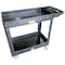 Pake Handling Tools Utility Cart, Plastic, 550 lb Load Capacity, 2 Shelves, 17.5" W, 40" H PAKPP17 - alternate 1